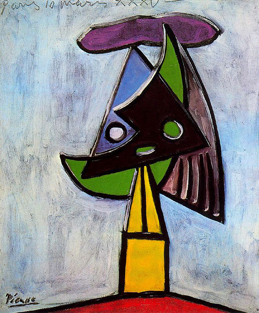 Picasso Head of a woman. Olga Picasso 1935